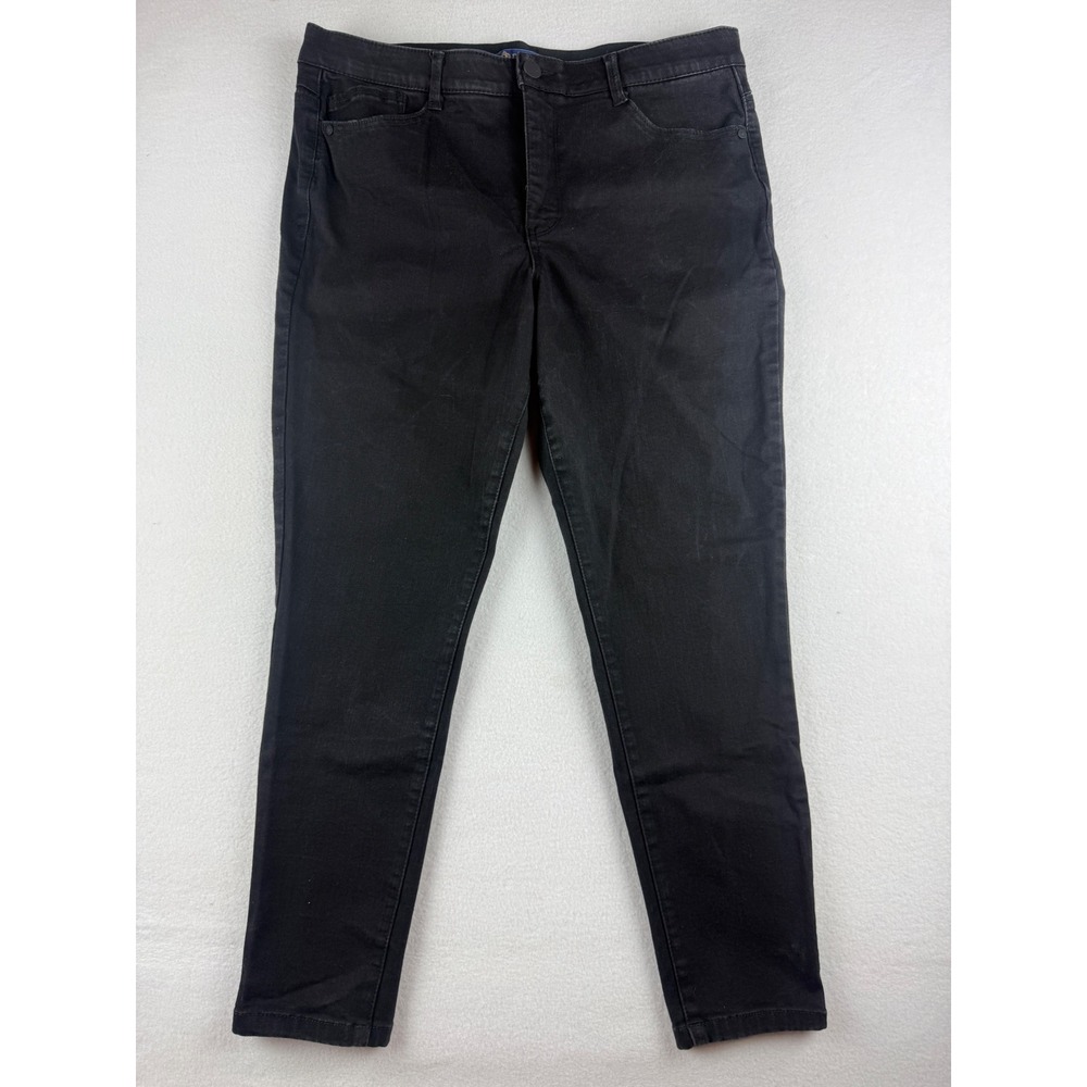 Democracy Ab solution Black Skinny Jeans Womens 16 High Rise Stretch B1721KFSL